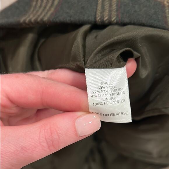 Talbots Petite Brown Blazer Jacket Academia Italian Classic Wool Blend Size 12 - Picture 9 of 10